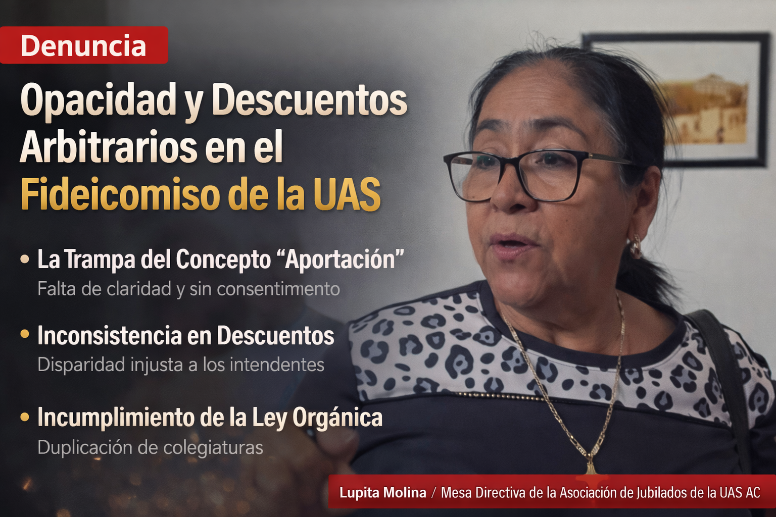 Denuncia: Opacidad y Descuentos Arbitrarios en el Fideicomiso de la UAS